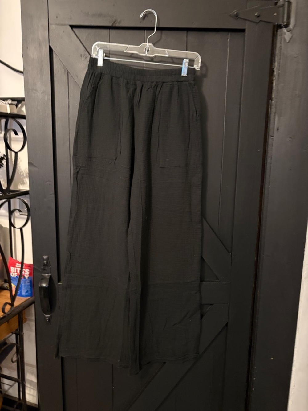 Zenana Outfitters Black Wide-Leg Lounge Pants
